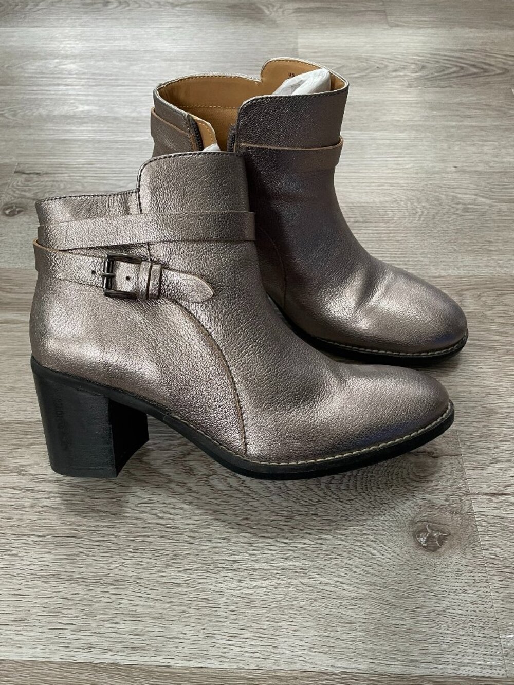 Gunmetal Metallic Boots